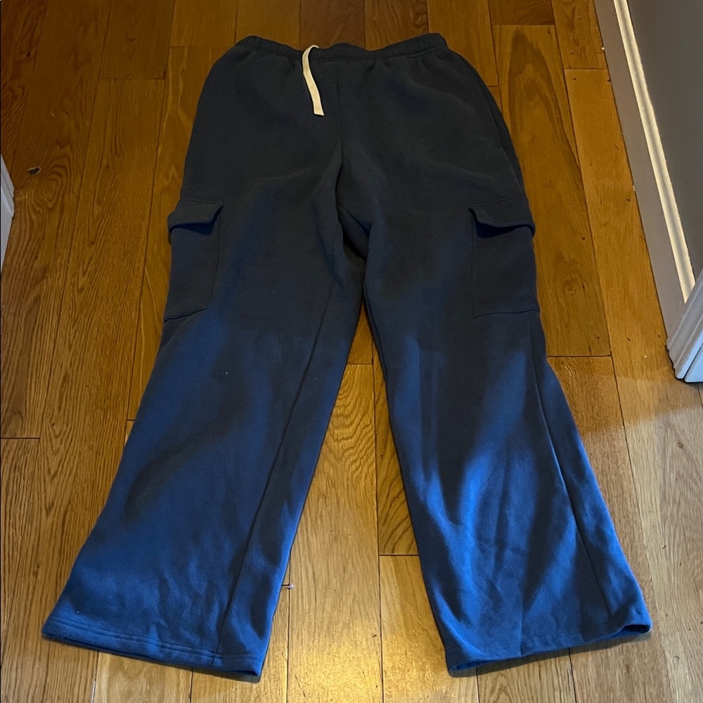 Pink Rose Navy Blue Track Pants